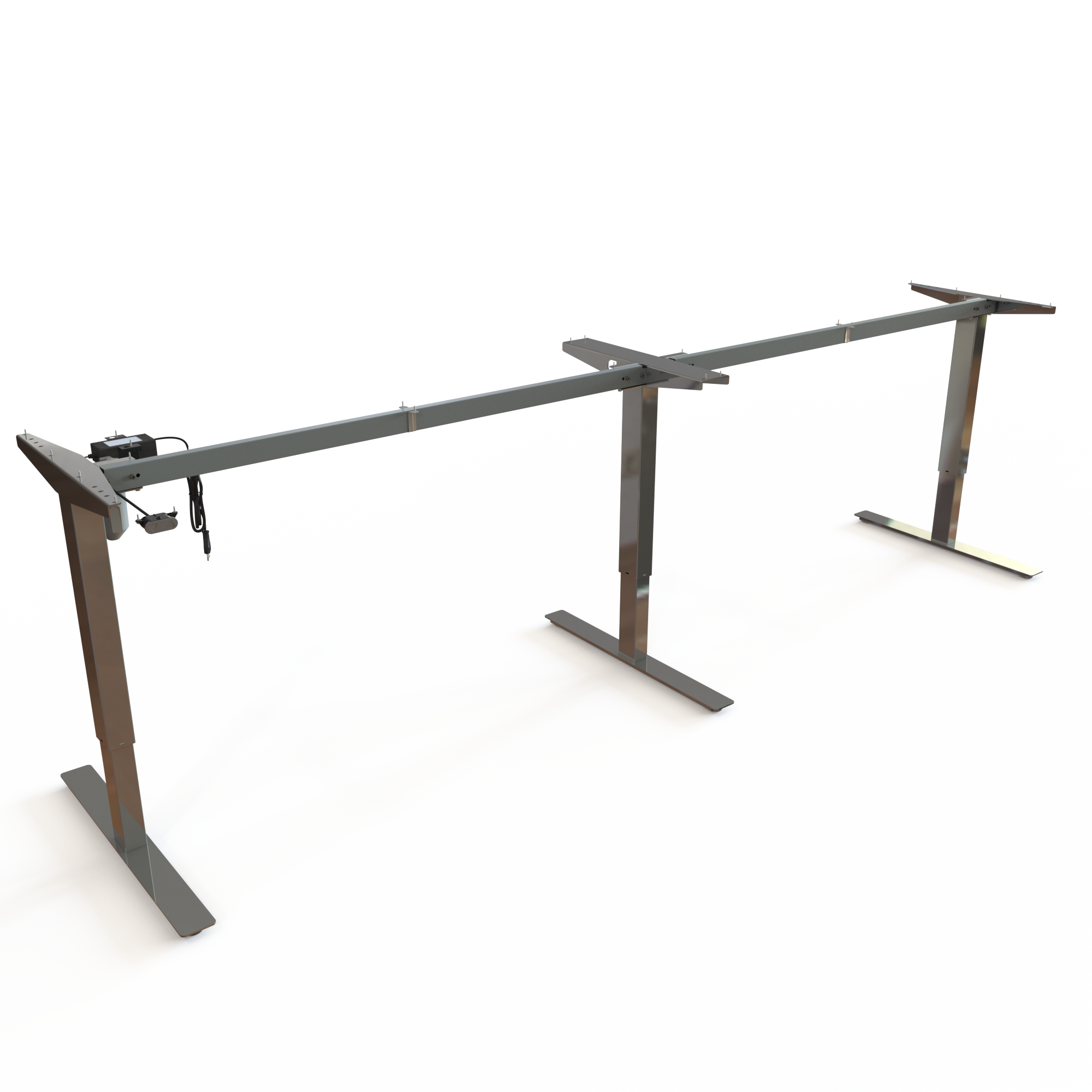 Electric Desk Frame | Width 302 cm | Chrome