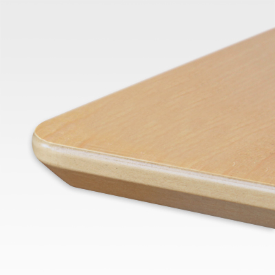 100k Bm 100 110cm Melamine Half Section Conset Uk The Beech Melamine Tabletop Is Based On A 22 Mm Mdf