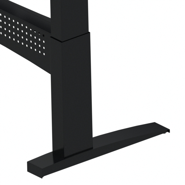 Electric Adjustable Desk | 180x180 cm | Maple with black frame