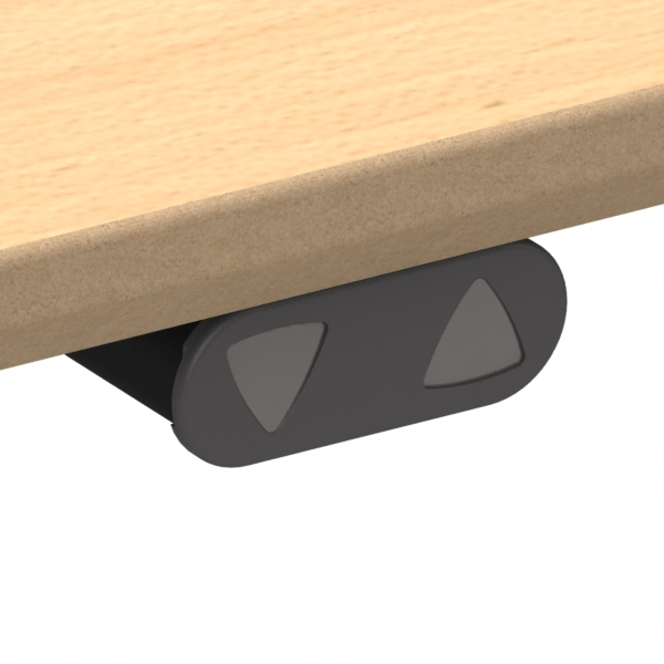 Electric Adjustable Desk | 180x100 cm | Beech with black frame