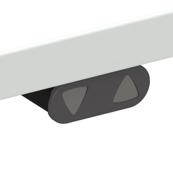 Electric Adjustable Desk | 160x80 cm | White with chrome frame
