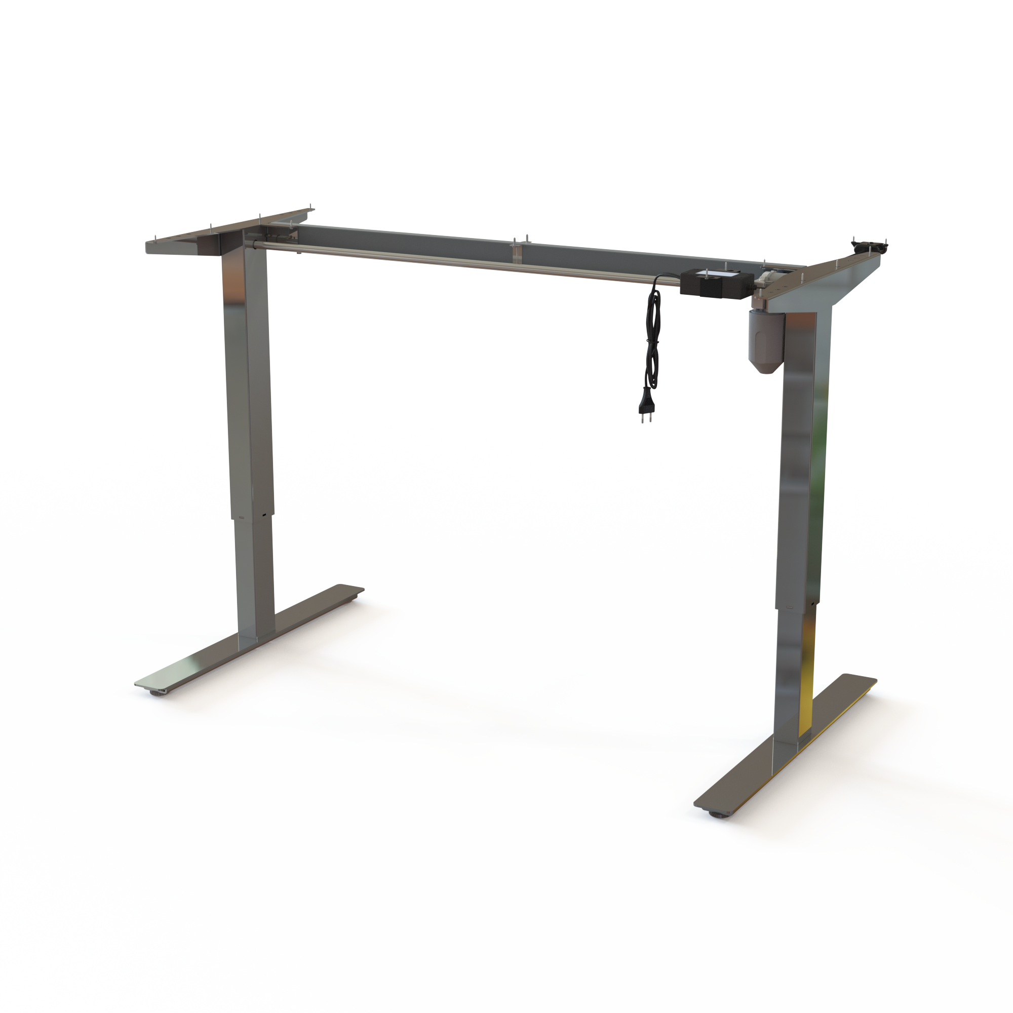 Electric Desk Frame | Width 129 cm | Chrome