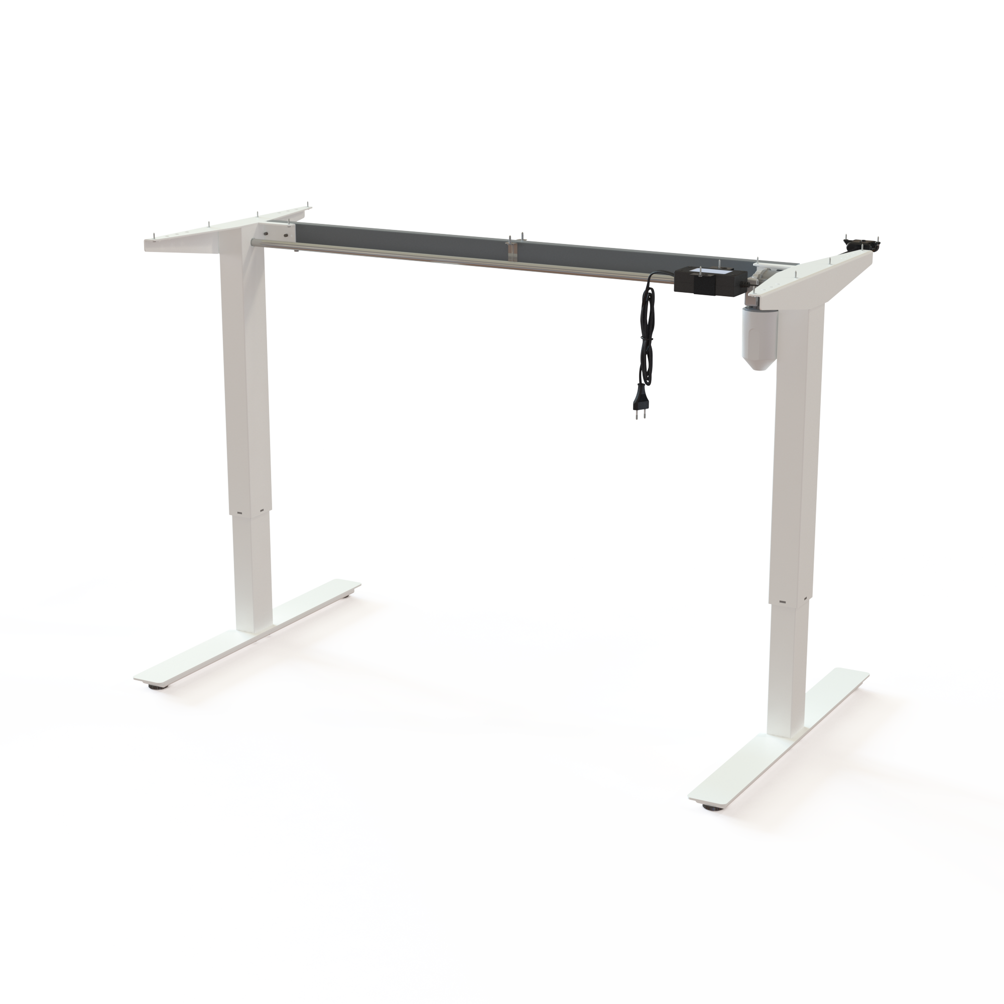 Electric Desk Frame | Width 129 cm | White