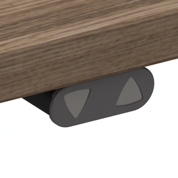 Electric Adjustable Desk | 160x80 cm | Walnut with silver frame