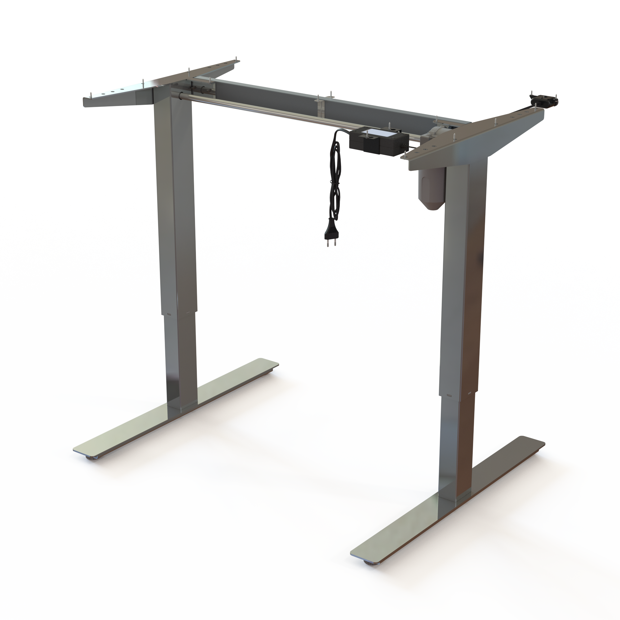 Height adjustable desk frame | Width 092 cm | Chrome