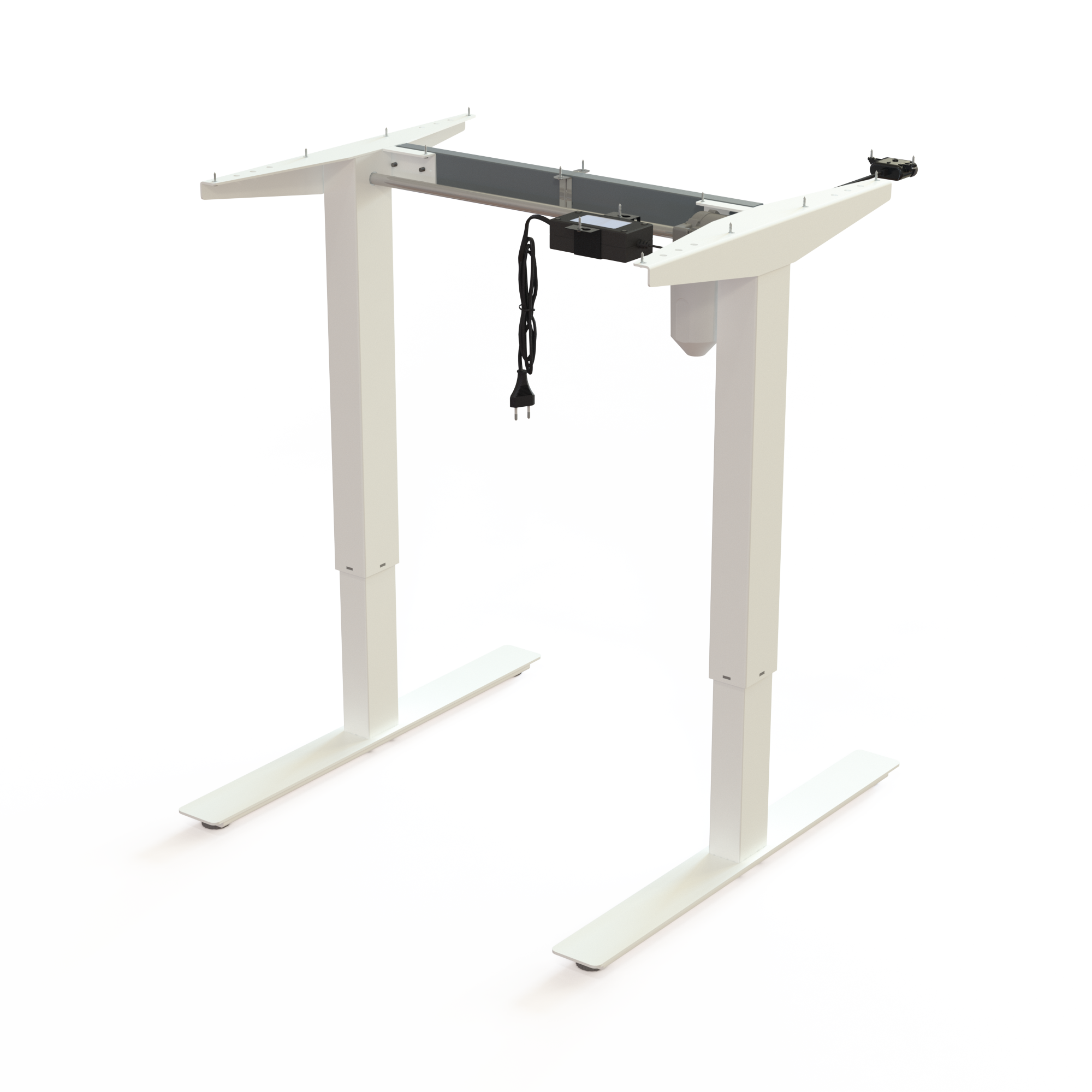 Height adjustable desk frame | Width 072 cm | White